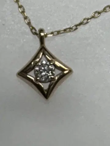 K10 다이아몬드 목걸이 0.05ct 중고품
