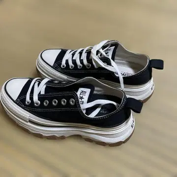 CONVERSE 블랙 스니커즈 US 5.5