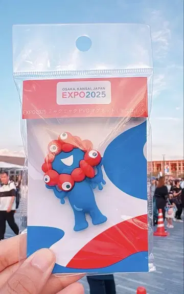 EXPO2025 간사이 만박 오사카 만박 먁먁 반입체 PVC 마그넷