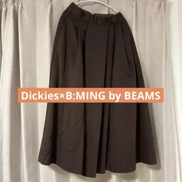 Dickies x B:MING by BEAMS 턱 스커트 초콜릿 브라운