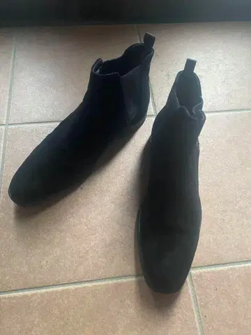 스웨이드 사이드 고어 부츠