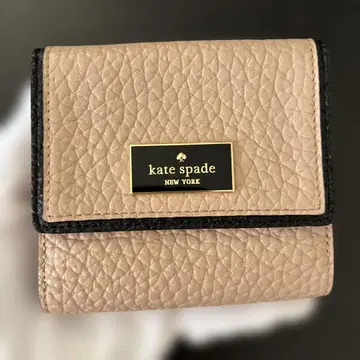 [ 미사용 ] 케이트 스페이드 2단 접이식 지갑 핑크 Katespade
