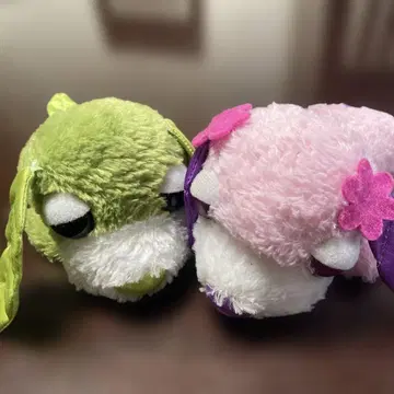 오차이누 하나와 료쿠 봉제 인형 2체 세트