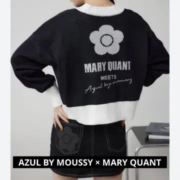 MOUSSY x MARY QUANT 로고 가디건 마리콴트 마우지
