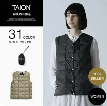 [ 미사용 새상품 ] TAION 타이온 V넥 이너 다운 베스트