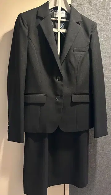 블랙 수트 스커트, 팬츠 포함 3종 세트 11호