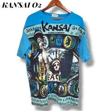 KANSAI O2 야마모토 간사이 ART 빈티지 T셔츠