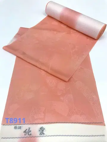 이로무지 보카시 문이쇼 보카시 하치가케 부착 순수 실크 옷감