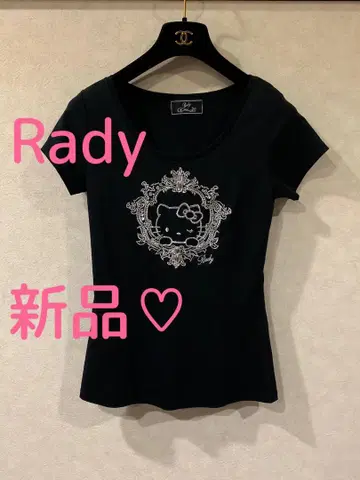 새상품 Rady Hello Kitty 키티 콜라보 비쥬 T셔츠