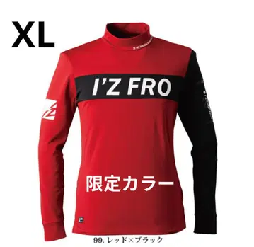 XL [ 새상품 ] IZ FRONTIER 터틀넥 레드 x 블랙 한정 컬러