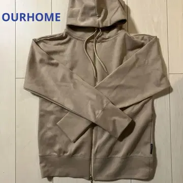 깔끔한 후드티 리치 베이지 M OURHOME 새상품급