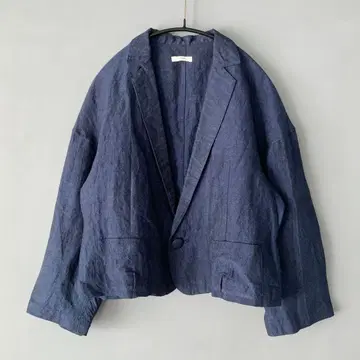 susuri 모쿠린넨 Cottage Jacket 자켓 스스리 네이비