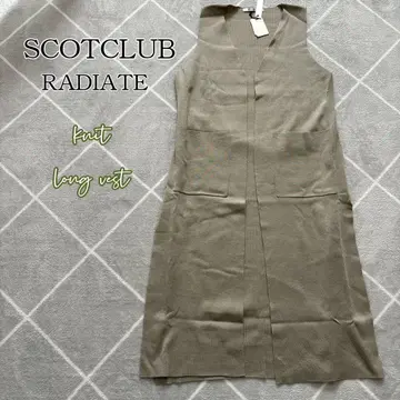 [택 포함 미사용] SCOT CLUB RADIATE 니트 롱 베스트