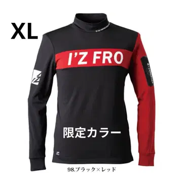 XL [새상품] I'Z FRONTIER 터틀넥 블랙 x 레드 한정 컬러