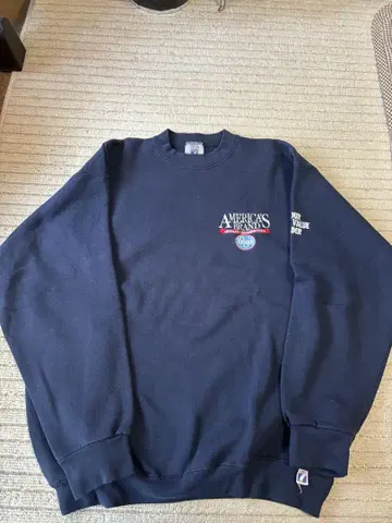 USA LOGO7 맨투맨 네이비
