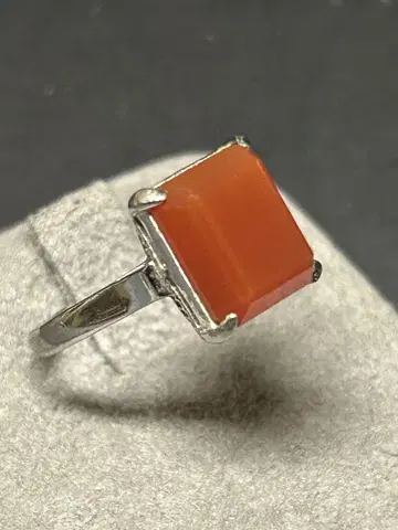 시크한 디자인 마노 silver 반지