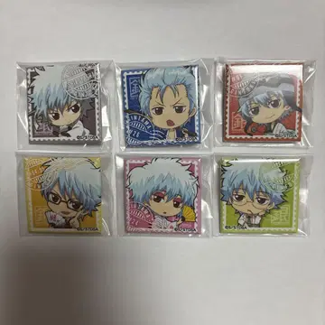 은혼 긴토키 12변화 배지 컬렉션 6개 세트 묶음 판매 캔뱃지만