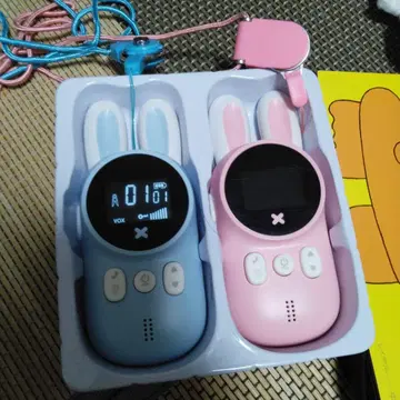 어린이용 워키토키 파랑과 핑크