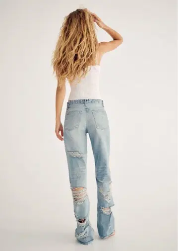 ZARA 크러쉬 데님 32 미사용 새상품 택 포함