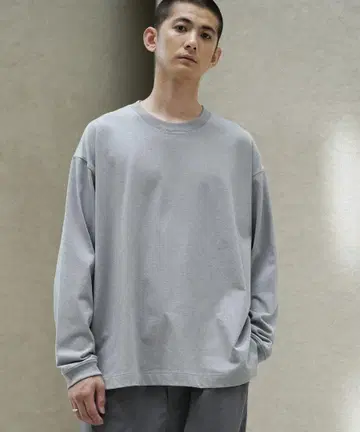 EXTRA FINE COTTON SIDE SLIT BASIC L/S