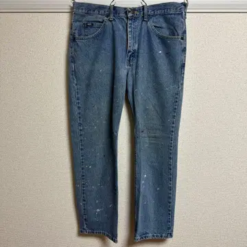 LEE 리 페인트 가공 데님 청바지 34 x 29