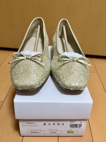 RANDA 골드 펌프스 24.5cm