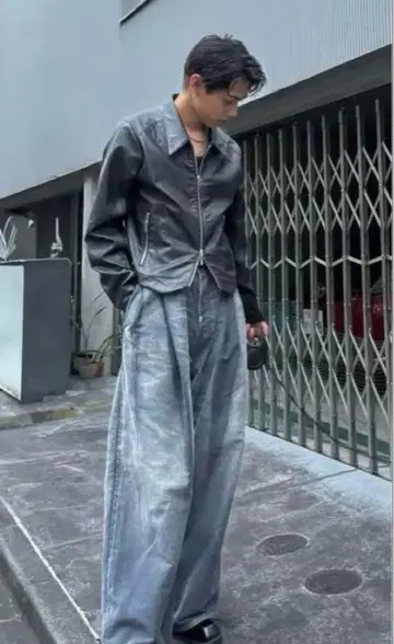 젠트 루이스 더블 지퍼 가죽 자켓 젠틀 루이스 코타쿤 착용