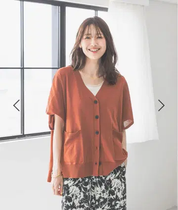 글로벌 워크 반팔 가디건