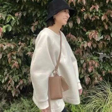 [ CLANE ] ARCH SLEEVE WIDE TOPS-beige