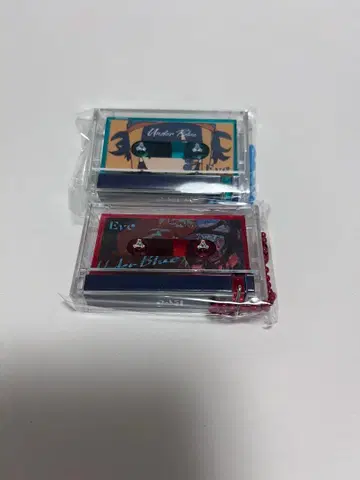 Eve Under Blue 복권 뮤직 키링 blue & red