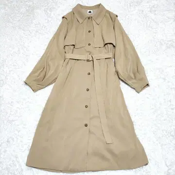 fafatt 파파트 볼륨 슬리브 롱 코트