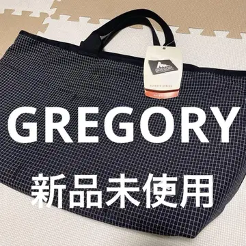 GREGORY [ Lsize ] 카고 토트백 체크 미사용 새상품