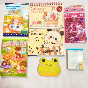 헤이세이 팬시 레트로 캐릭터 메모 씰 등 세트 당시 물품 레어!