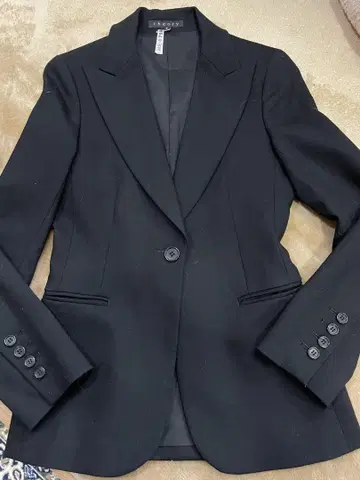 띠어리 블랙 테일러드 수트 (자켓 + 팬츠)
