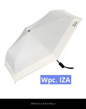 Wpc. IZA 자동 개폐 접이식 우산 화이트 x 라이트 그레이