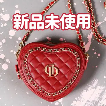 [ 미사용 새상품 ] darich 하트 모티브 미니백 RED