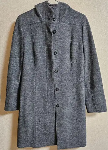 CERCHIO 후드 부착 그레이 코트 M+스커트s