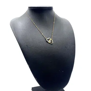 SWAROVSKI 스와로브스키 목걸이 초커 하트 골드