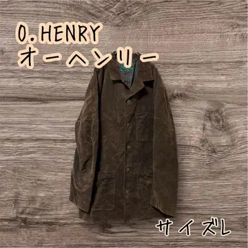 O.HENRY 오헨리 브라운 코듀로이 하프 코트 L