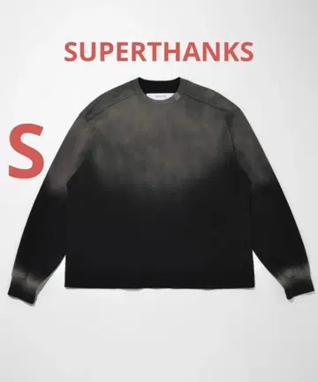[ 미사용 새상품 ] SUPERTHANKS 슈퍼 땡스 페이드 맨투맨