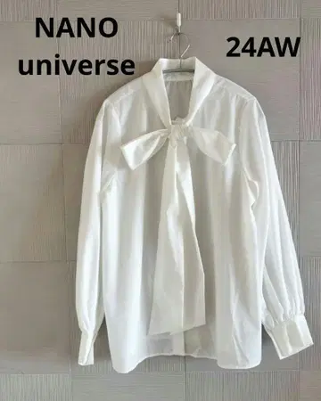 NANO universe 24AW 보타이 블라우스