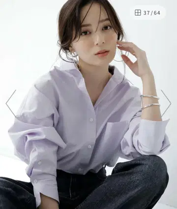 anuans 스탠다드 셔츠 라벤더