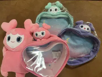 한정판! MISAMO 삐요코큥 바디백, 봉제 인형 퍼펫 모모