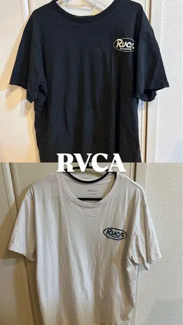 RVCA T셔츠 블랙 화이트 2장 세트