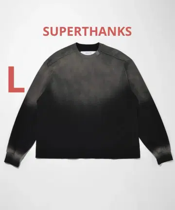 [미사용 새상품] SUPERTHANKS 슈퍼 땡스 페이드 맨투맨