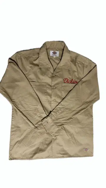 Dickies 베이지 워크 셔츠 L