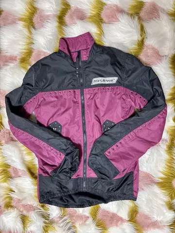 HYSTERIC GLAMOUR 스터드 점퍼 블랙/보라색