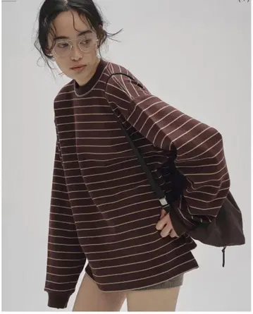 TODAYFUL Border Long T-shirts