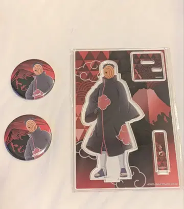 후지큐 하이랜드 NARUTO 아크릴 스탠드 캔뱃지 토비