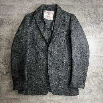 새상품급 어반리서치 로쏘 해리스 트위드 자켓 그레이 S